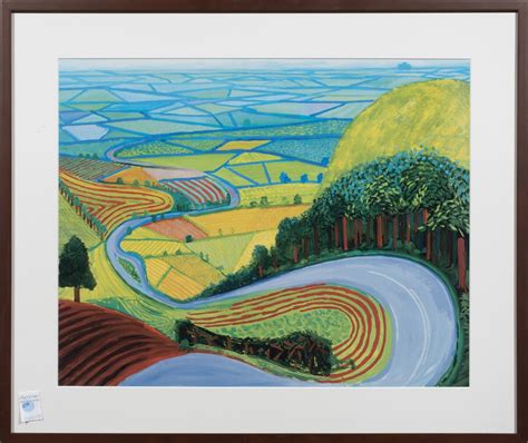 David Hockney Garrowby Hill 1937 Mutualart