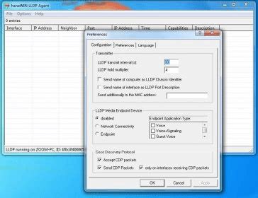hanewin lldp agent  implements  lldp agent based   ieee