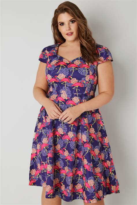 Plus Size Flamingo Dress – Fashion dresses