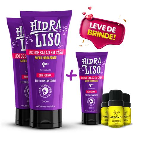 Hidraliso Produto Que Alisa O Cabelo Natural E Sem Formol