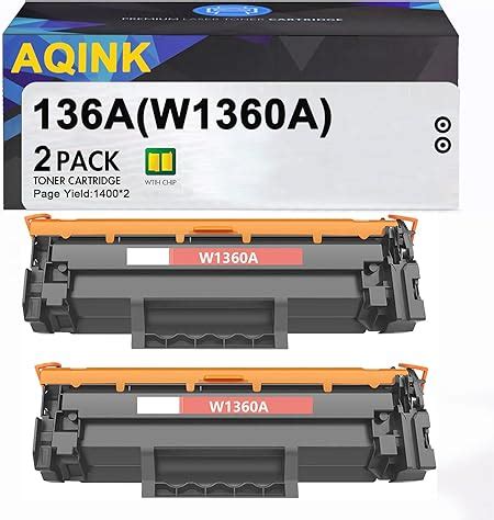 Amazon.com: 136A W1360A Black Toner Cartridges High Yield, Replacement ...