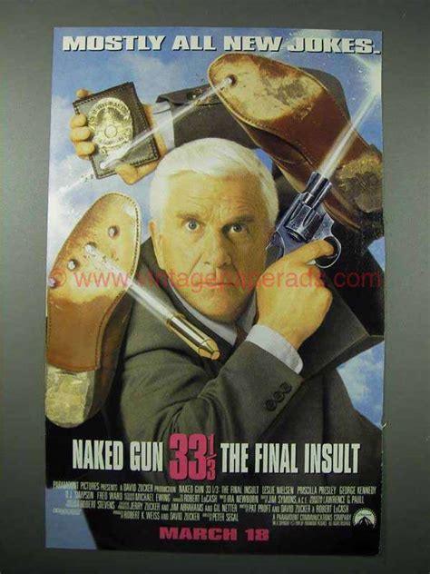 Naked Gun The Final Insult Movie Ad BE