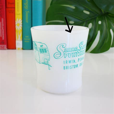 Sold Rare Vintage Serro Scotty Sportsman Camper Milk Glass Mug Wise