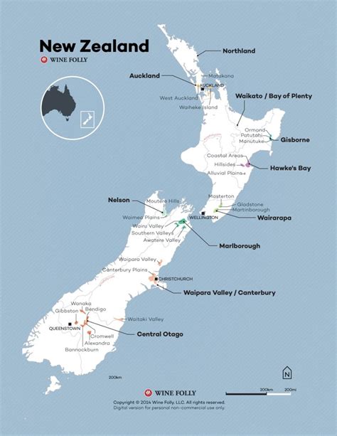 zealand wine map