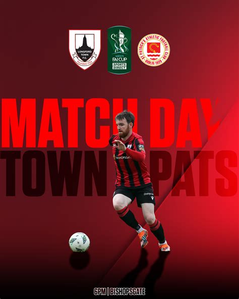 Longford Town FC on Twitter: "𝗜𝘁'𝘀 𝗠𝗔𝗧𝗖𝗛 𝗗𝗔𝗬! | 🔴⚫️ And it's the cup! A ...