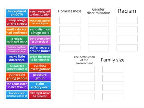 Listening Unit 4 Lesson 2 Outcomes B2 - Group sort