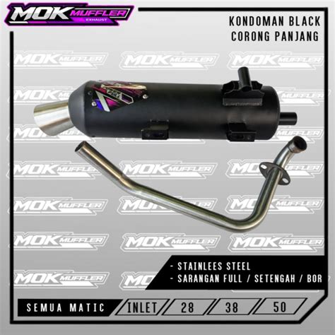 Jual Knalpot Kondoman Corong Aerox Nmax Vario Pcx Adv Mio Beat Scoopy