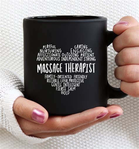 Massage Therapist Heart Saying Mug Massage Therapist Mug Etsy Uk