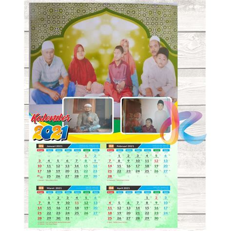 Jual Kalender Dinding 2021 Custom Wall Calender 2021 Isi 5 Lembar