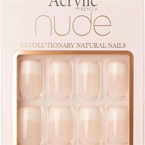 KISS Salon Acrylic French Nude 28 Nails Medium Depop
