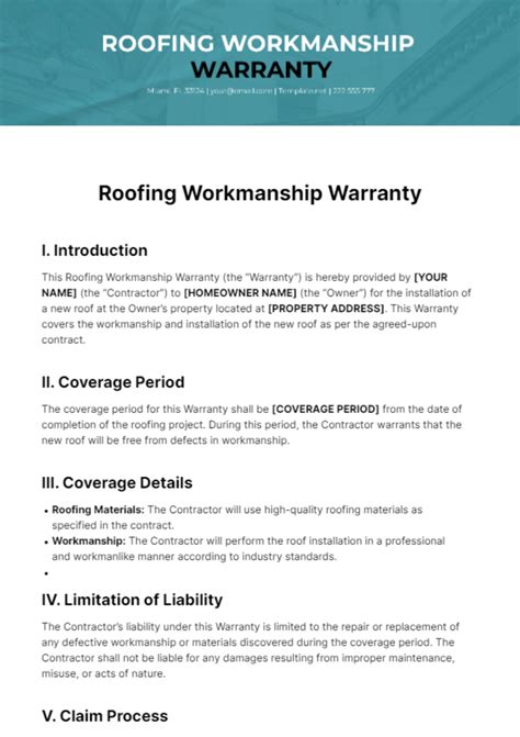 FREE Warranty Templates - Edit Online & Download | Template.net