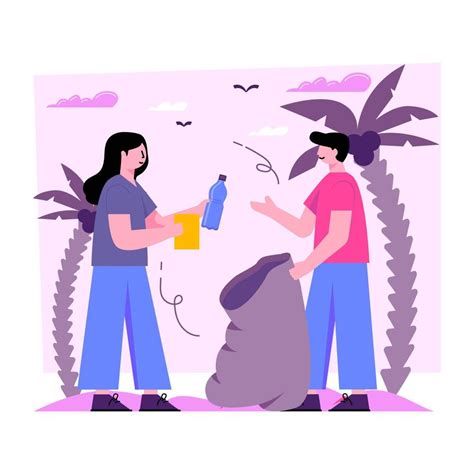 trendy design illustration plastic dispose  vector art  vecteezy