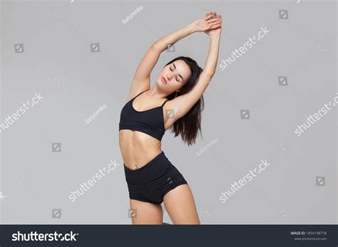Sexy Sensual Brunette Woman Perfect Body Stock Photo 1854198778 Shutterstock