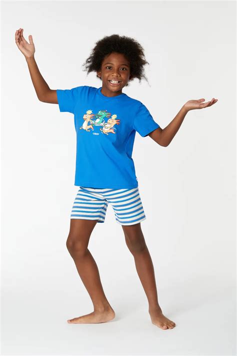 Woody Axolotl Jongens Pyjama Palace Blue Elegance Lingerie