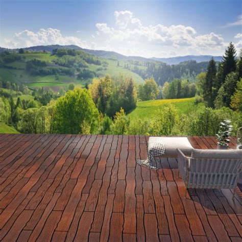 Террасная доска «Термоясень» (волна) | Thermodecking