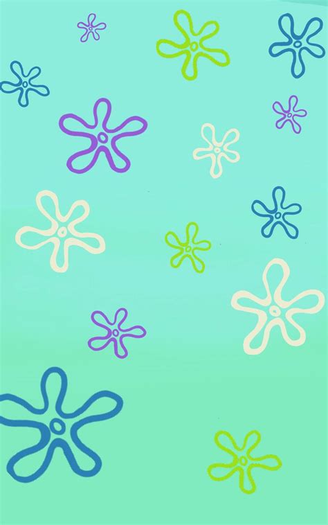 spongebob flower background 7
