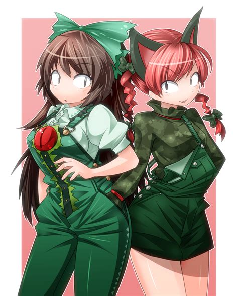 Safebooru 2girls Adapted Costume Alternate Costume Highres Kaenbyou Rin Multiple Girls