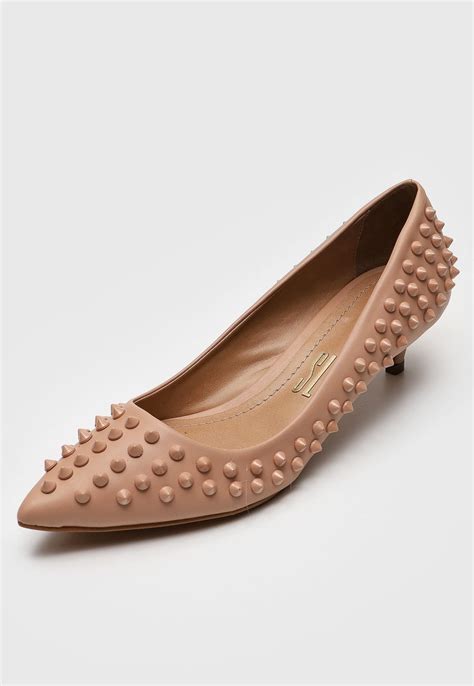Scarpin Santa Lolla Spikes Nude Compre Agora Dafiti Brasil