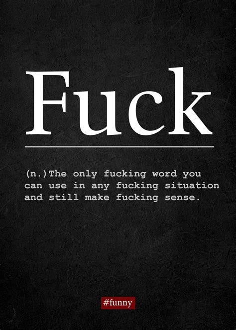 Definition Fuck Poster By Funny Wall Art Displate