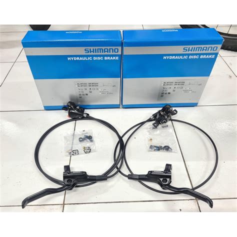 Jual BRAKE SET HYDRAULIC / REM SET SEPEDA HIDROLIK SHIMANO MT 200 ...