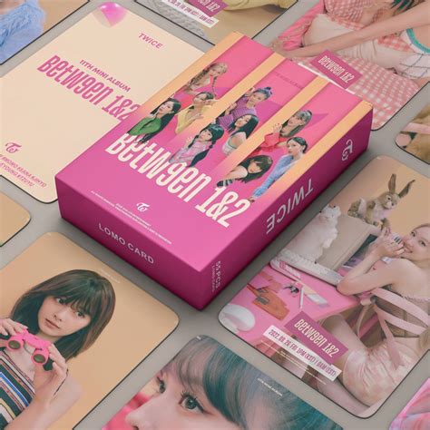 55pcs Box TWICE Photocards 2022 BETWEEN 1 2 LOMO Card Album Postcard