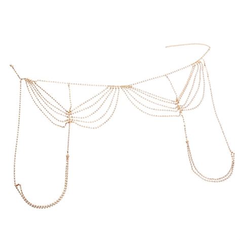 Hot Crystal Diamond Sexy Fashion Bikini Belly Button Waist Chain Full Rhinestone Body Chains