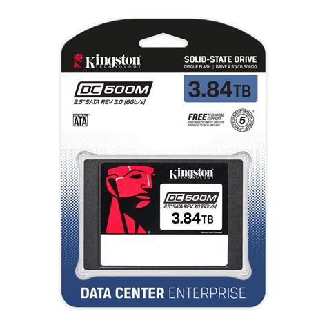 Kingston DC600M / DC1500M Enterprise Data Center SSD 3.84TB (SATA-25, AES256-PLP, 1PK) (SEDC-384TB-SATA-25-AES256-PLP-1PK)