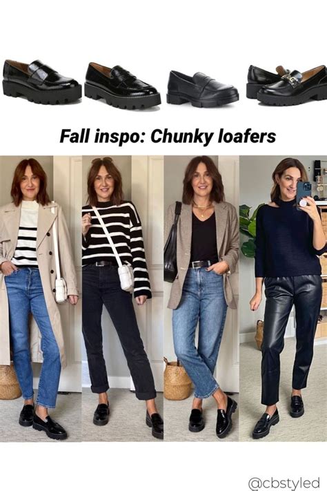 Black Platform Loafers Outfit Preppy Fashion Loafers For Women