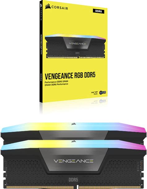 CORSAIR VENGEANCE 32GB (2 x 16GB) RGB DDR5 288-Pin Dual Channel Desktop ...