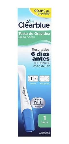 Teste De Gravidez Clearblue Saiba 6 Dias Antes 99 Precisão Mercadolivre