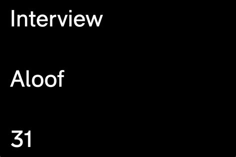 Aloof — The Brand Identity – Graphic Design’s Greatest
