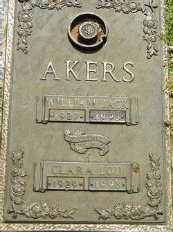 William Jack Akers 1927 1993 Mémorial Find a Grave