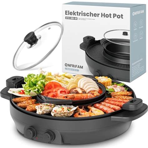 Tischgrill mit Hot Pot Test Vergleich Top 10 im März 2024