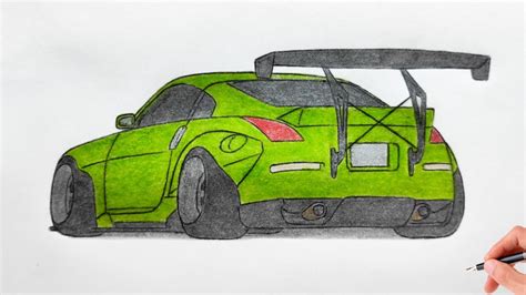 How To Draw A Nissan 350z Calmcomputer