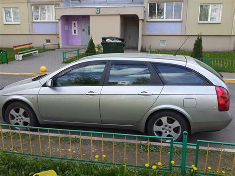 Наклеил полосочки вдоль авто — Nissan Primera (P12), 2,2 л, 2004 года ...