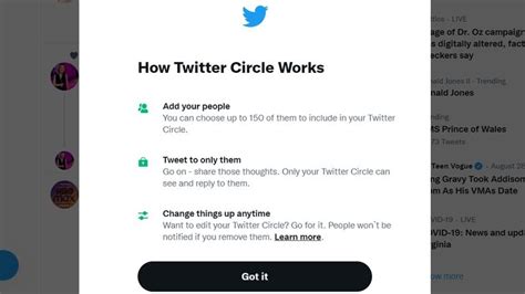 Twitter Circle New Select Tweeting Service Launched For Users Nervous