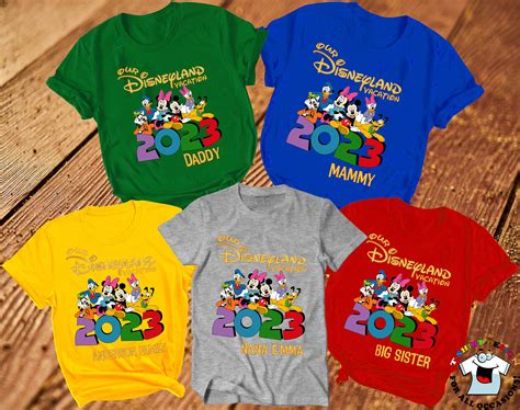 2023 Disney Vacation Family Shirts, Disneyland 2023 Family T-shirts ...