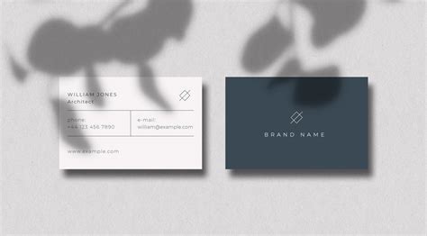 Minimalist Two-Sided Business Card Template for Adobe Illustrator