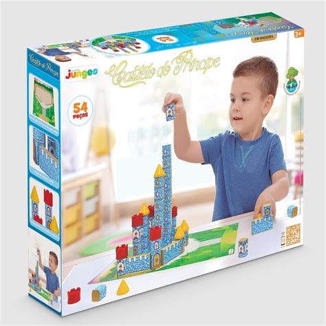 Brinquedos De Construir - KIT EM MADEIRA 54 PEÇAS BRINQUEDOS BLOCOS PARA MONTAR E CONSTRUIR ...