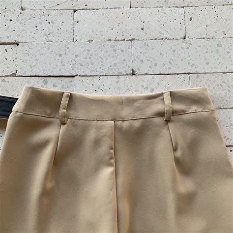 CALÇA ALFAIATARIA VINCO E CINTO LUXO NUDE Dondoca Moda Feminina