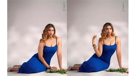 Shivani Narayanan Hot Photoshoot In Sleeveless Low Neck Gown Glamsundari In