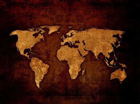 Fototapeta World Map Vintage Artwork Naklejamy