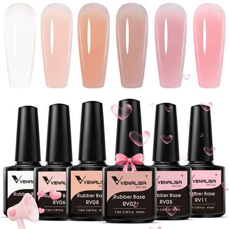 VENALISA In Rubber Base Gel For Nails Colors Jelly Gel Nail Polish Set Nude Pink Neutral
