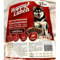 Отзыв о Корм сухой для собак Happy Lunch | Корм отравлен!