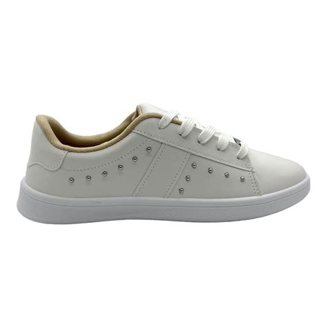 Tenis Moleca Feminino Napa Sardenha Neo 5797 209 Branco Prata