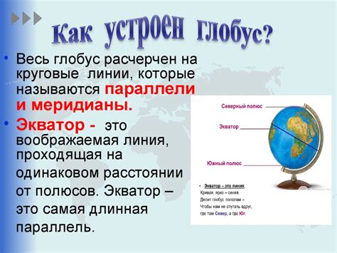 Глобус - модель Земли - презентация онлайн