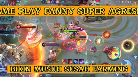 GAME PLAY FANNY SUPER AGRESIFT BIKIN MUSUH SUSAH FARMING YouTube