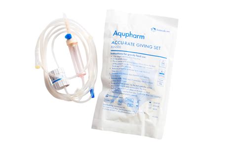 aqupharm accu rate giving set