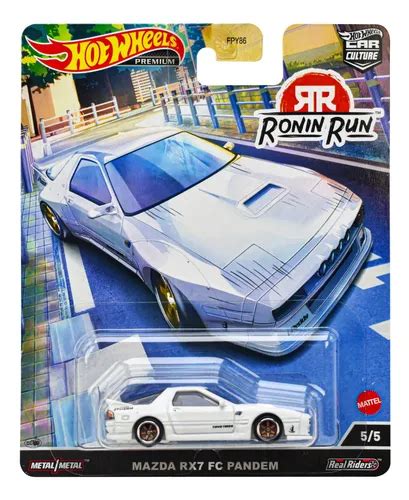 Hot Wheels Mazda Rx7 Fc Pandem Ronin Run Blanco Mattel Meses sin interés