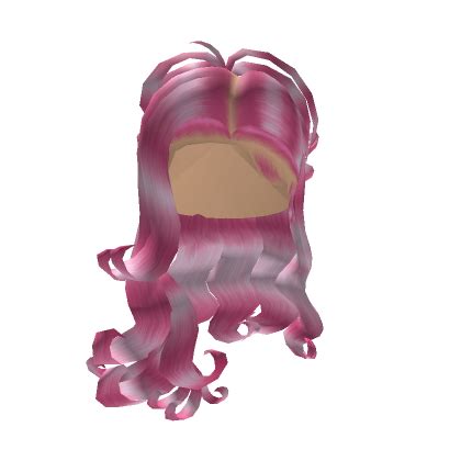 Curly Half Up Ponytail Hot Pink Roblox